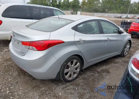 2012 Hyundai Elantra Limited (Ulsan Plant) из США, поврежденный, VIN KMHDH4AE8CU367457